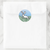 Stickers de course de lapin blanc (Sac)