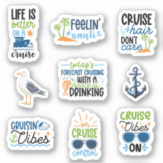 Stickers de croisière amusante