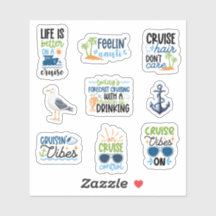 Stickers de croisière amusante