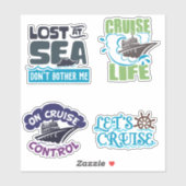 Stickers de croisière Set 1 Vacances Navire (Feuille)