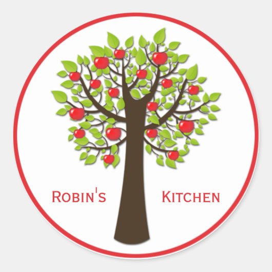 Stickers de cuisine Red Delicious Apple Tree (Devant)