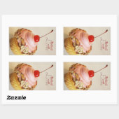 Stickers de cuisson à gâteau cerise dorée (Feuille)