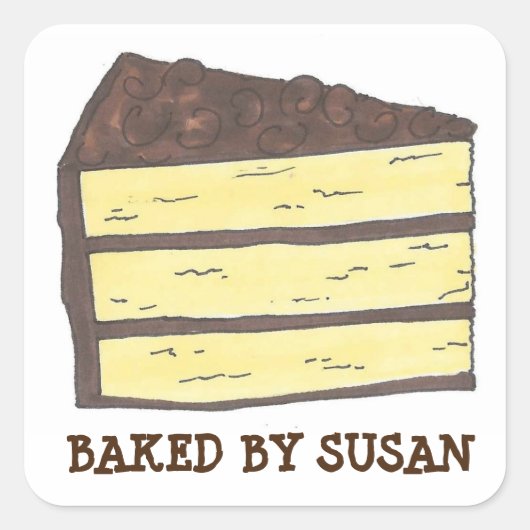 Stickers de cuisson à gâteau de couche personnalis (Devant)