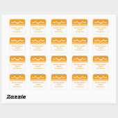 Stickers de cuisson à l'Halloween Batty, Orange & (Feuille)
