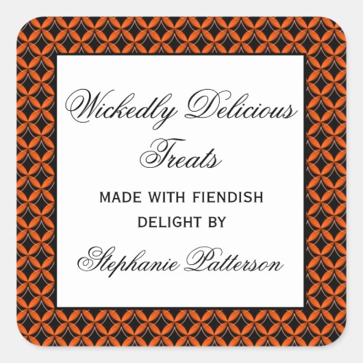 Stickers de cuisson à l'Halloween Glam Fancy Uptow (Devant)