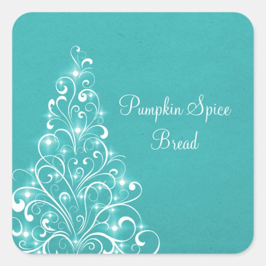 Stickers De Cuisson Arbre De Vacances, Aqua (Devant)