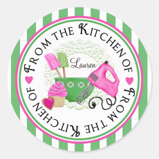 Stickers de cuisson Shabby Chic Cupcake (Devant)
