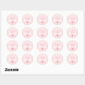 stickers de cupcake au lait rose (Feuille)