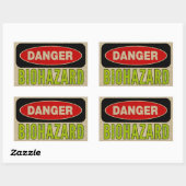 Stickers de danger biologique (Feuille)