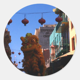 Stickers de danse Lion Chinatown de San Francisco