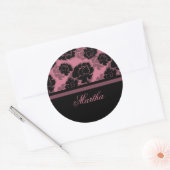 Stickers De Décadence Florale Grungy, Rose (Enveloppe)