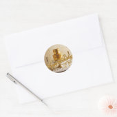 Stickers de decal de Happy Birthday Metallic Gold (Enveloppe)