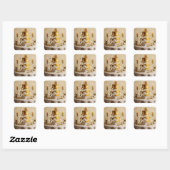 Stickers de decal de Happy Birthday Metallic Gold (Feuille)