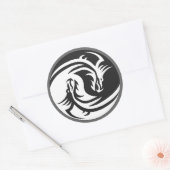 Stickers de design de tatouage Tribal Yin Yang Dra (Enveloppe)