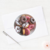 Stickers de dessert de base en roses et chocolat (Enveloppe)