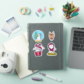 stickers de dessins animés de Noël par NATTTSPACE (Couverture iPad)