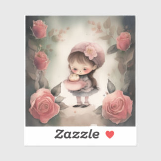 stickers de dessins animés pour filles mignonnes