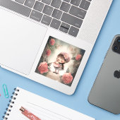 stickers de dessins animés pour filles mignonnes (Ordinateur portable avec iPhone)