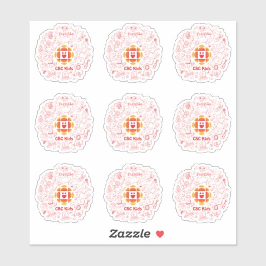 Stickers de doodle CBC pour enfants (Feuille)