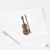 Stickers de doodle violon aux instruments de musiq (Enveloppe)