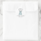 Stickers de douche nuptiale Lingerie bleu (Sac)
