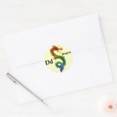 Stickers de dragon arc-en-ciel (Enveloppe)
