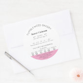 Stickers de droit alimentaire de chalet moderne (Enveloppe)