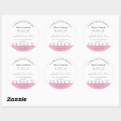 Stickers de droit alimentaire de chalet moderne (Feuille)