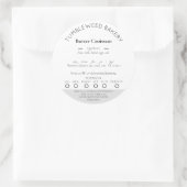 Stickers de droit alimentaire de chalet moderne (Sac)