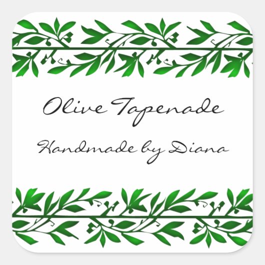 Stickers de Étiquette de savon ou de recette perso (Devant)