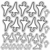 Stickers de fantôme d'Halloween éffrayants et de t (Devant)