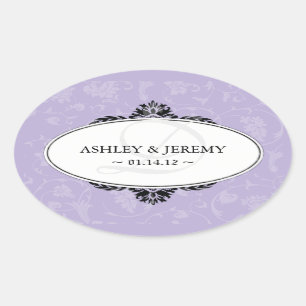 Stickers De Faveur De Mariage Lilac
