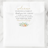 stickers de faveur de mariage personnalisé merci (Sac)