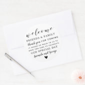 stickers de faveur de mariage personnalisé merci (Enveloppe)