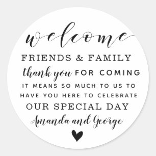 stickers de faveur de mariage personnalisé merci