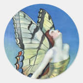 Stickers de fée à papillon d'or (Devant)