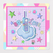 stickers de fête à thème des années 80, musique, r (Design 2)