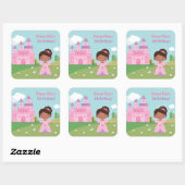 Stickers de fête d'anniversaire de la princesse af (Feuille)