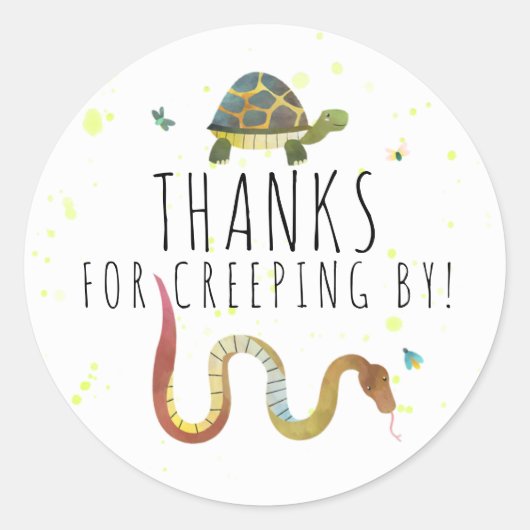 Stickers de fête d'anniversaire de la tortue et de (Devant)