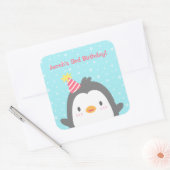 Stickers de fête d'anniversaire de mignonne Pengui (Enveloppe)