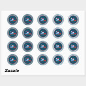 Stickers de fête d'anniversaire de train (Feuille)