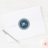Stickers de fête d'anniversaire de train (Enveloppe)