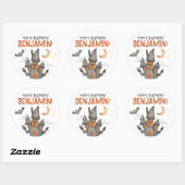 Stickers de fête d'anniversaire éffrayant Hallowee (Feuille)