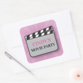 Stickers de fête d'anniversaire Film Cinéma Nuit (Enveloppe)