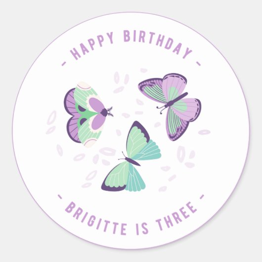 Stickers de fête d'anniversaire joyeux (Devant)