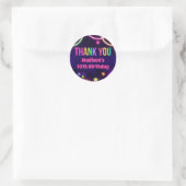 Stickers de fête d'anniversaire Rainbow Glow (Sac)