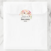 Stickers de Fête des mariées Rose antique Favorise (Sac)