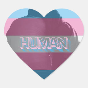 Stickers de fierté trans humaine