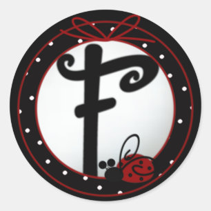 Stickers de fin de cycle F initial de Ladybug