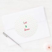 stickers de flacons de neige de Noël (Enveloppe)